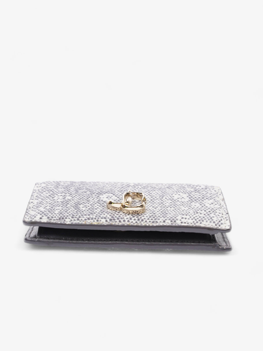 Jimmy Choo Compact Wallet Grey Leather Image 6