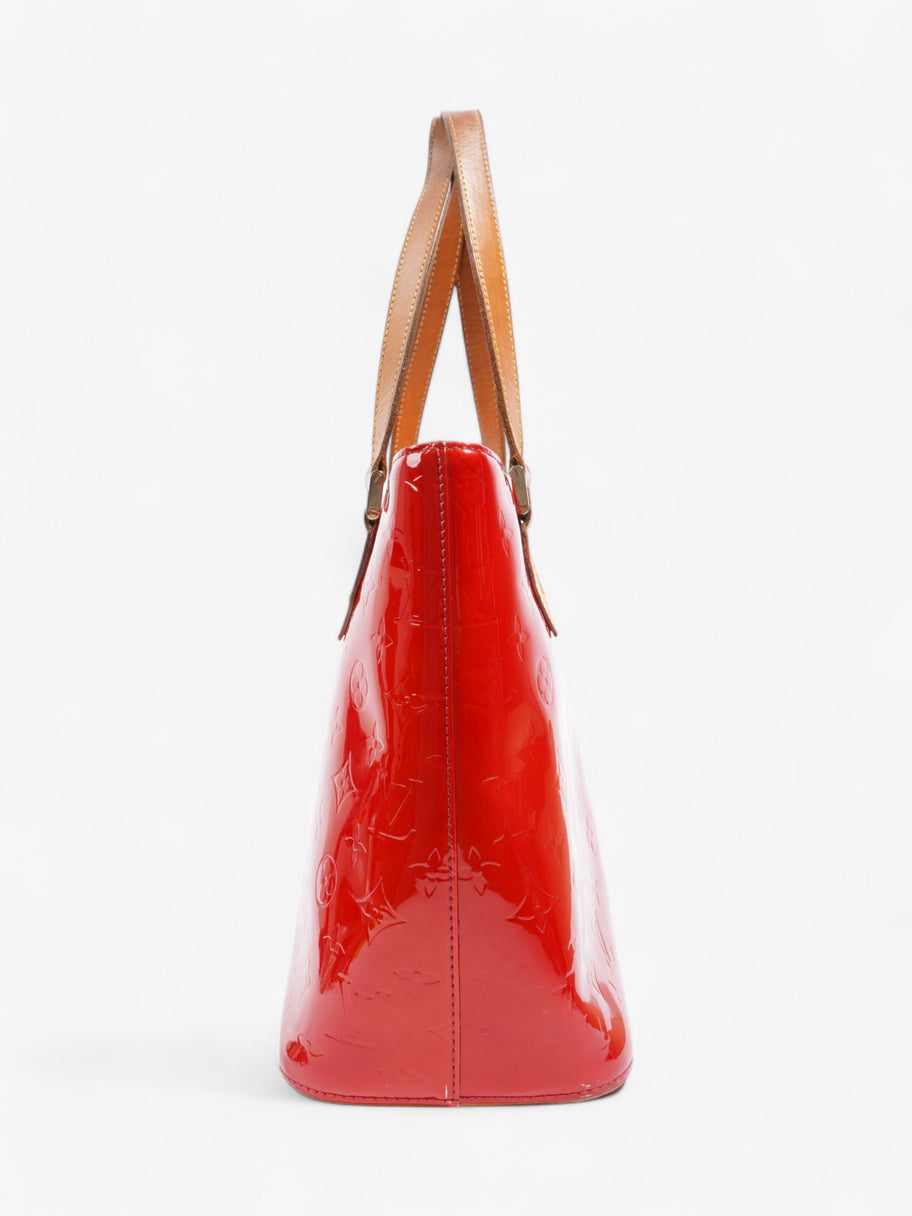 Louis Vuitton Houston Monogram Vernis / Red Vernis Leather Image 5