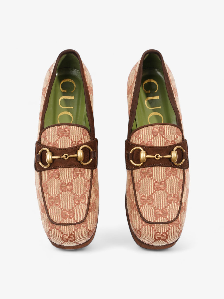 Gucci Horsebit Loafer Beige / Brown Canvas EU 35.5 UK 2.5 Image 8