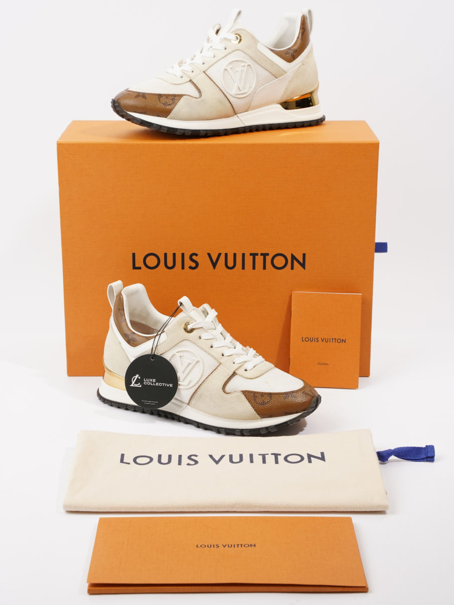 Louis Vuitton Run Away Sneakers  White / Monogram Mesh EU 37 UK 4 Image 12