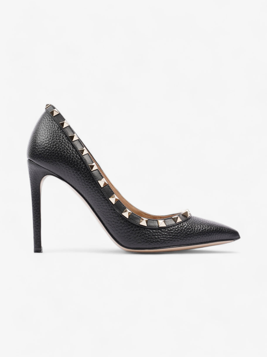 Valentino Rockstud Heels 100 Black Leather EU 37.5 UK 4.5 Image 1