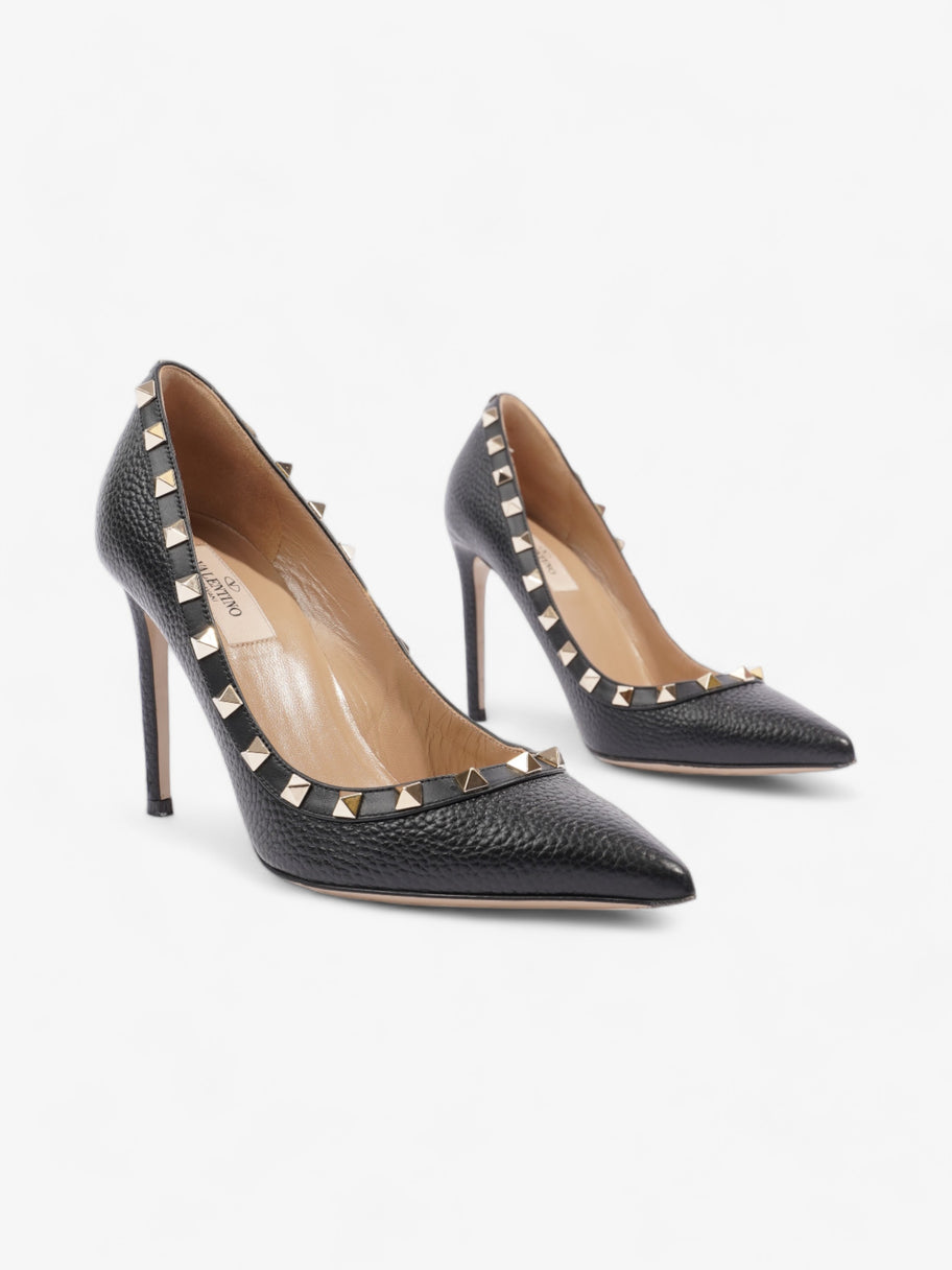 Valentino Rockstud Heels 100 Black Leather EU 37.5 UK 4.5 Image 2