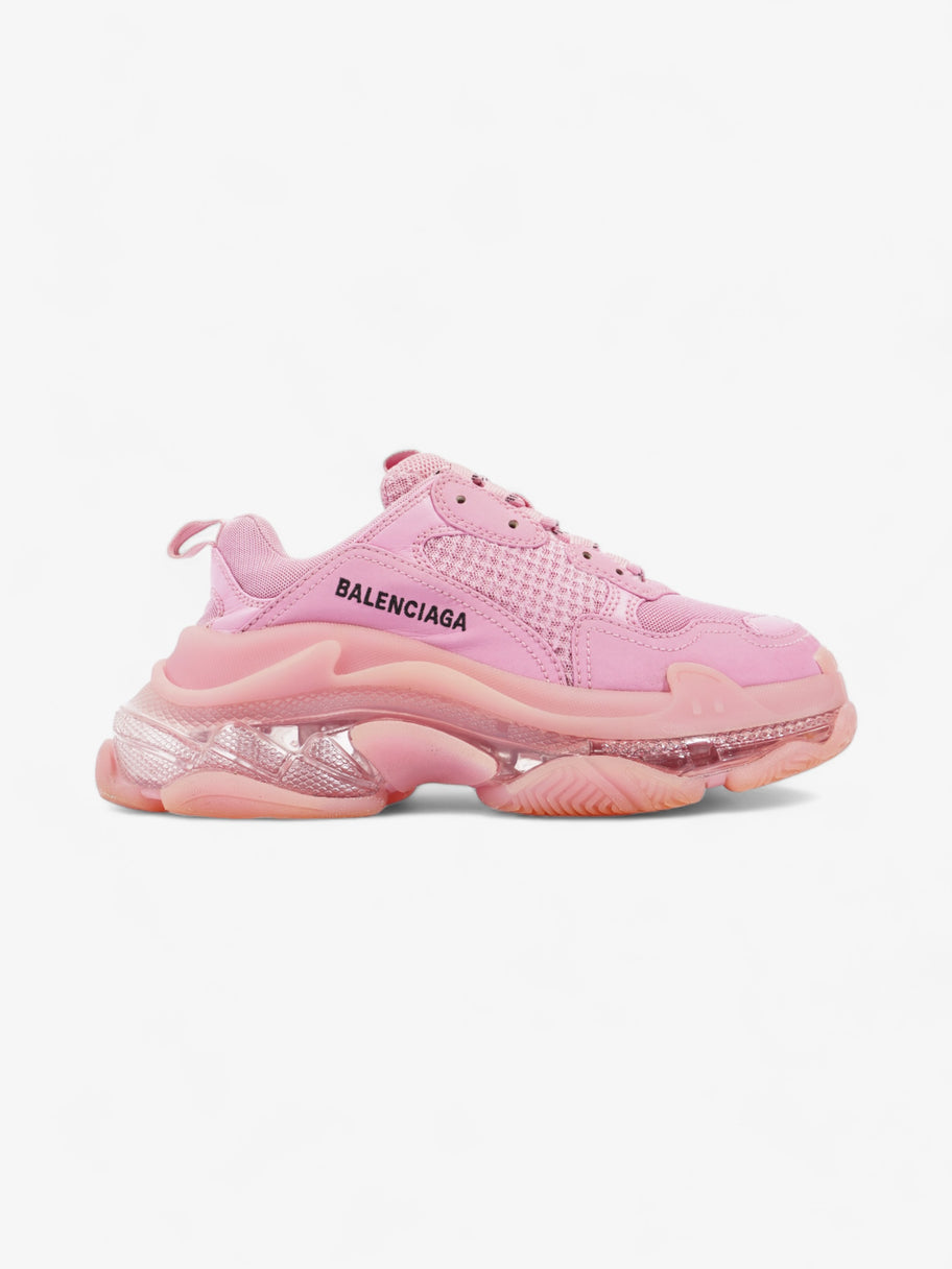 Balenciaga Triple S Clear Sole Pink Mesh EU 37 UK 4 Image 1