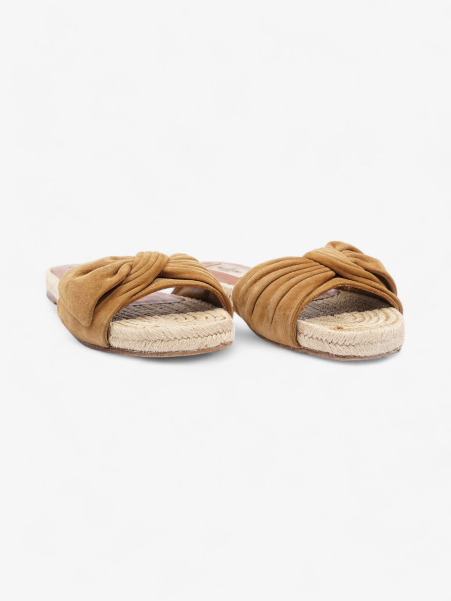 Valentino Bow Espadrilles  Brown Suede EU 36 UK 3 Image 2