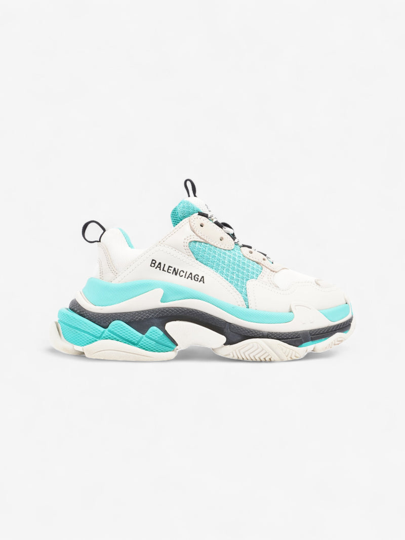  Balenciaga Triple S Turquoise  / White Mesh EU 37 UK 4