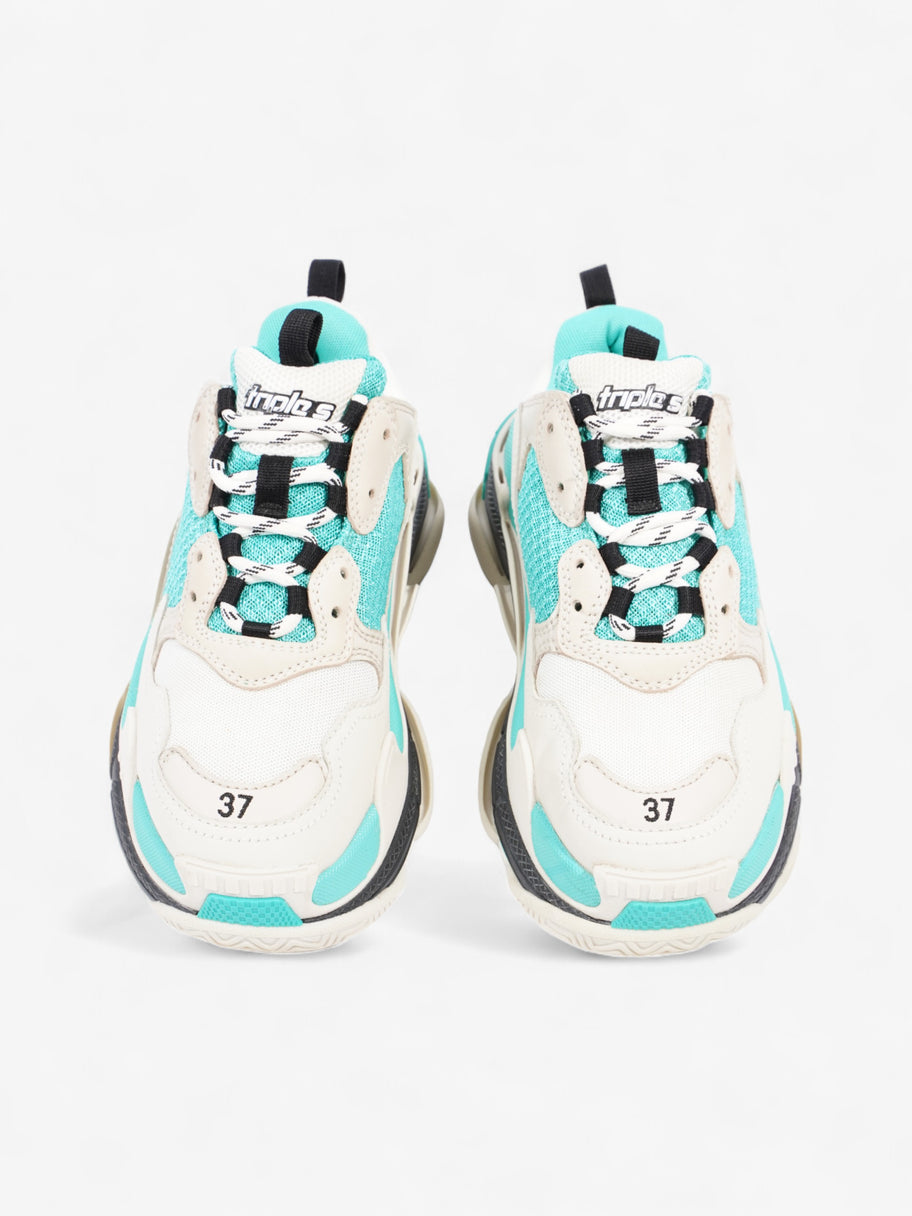 Balenciaga Triple S Turquoise  / White Mesh EU 37 UK 4 Image 8