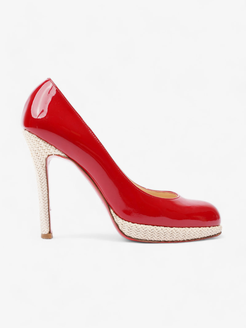  New Simple Pump 120 Red Patent Leather EU 39 UK 6