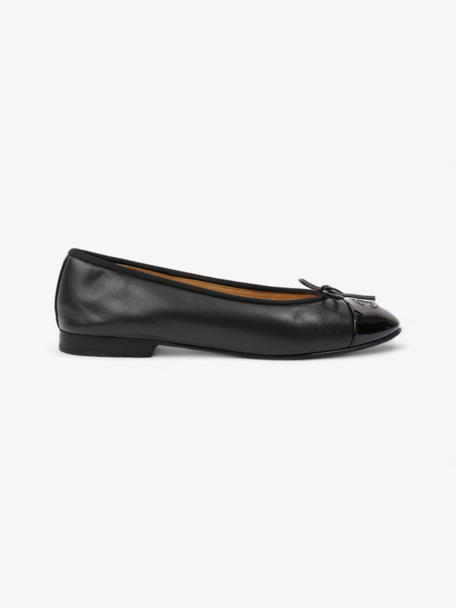 Chanel Ballet Flats Black Leather EU 38.5 UK 5.5 Image 1