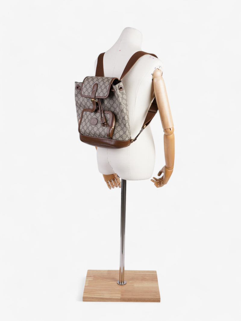  Gucci GG Backpack GG Supreme / Brown Canvas Small