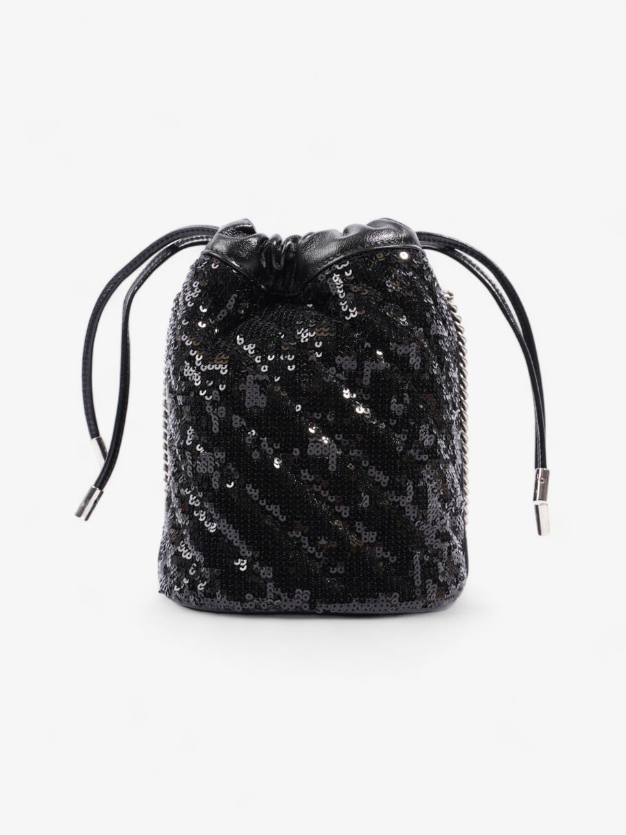 Gucci GG Marmont Bucket Bag Black Sequin Image 4