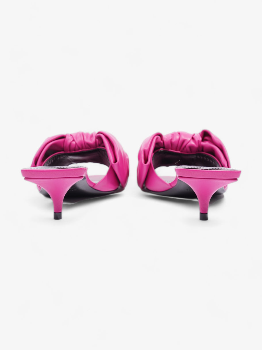 Balenciaga Square Bow Mules 4CM Magenta Nappa Leather EU 36.5 UK 4.5 Image 6