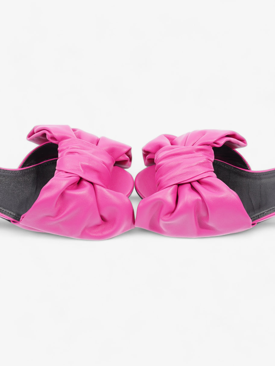 Balenciaga Square Bow Mules 4CM Magenta Nappa Leather EU 36.5 UK 4.5 Image 9