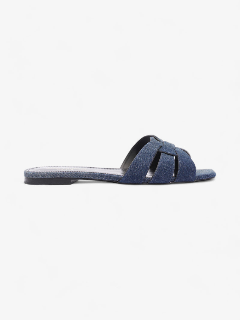  Saint Laurent Nu Pieds Denim Sandals  Blue  Denim EU 37.5 UK 4.5