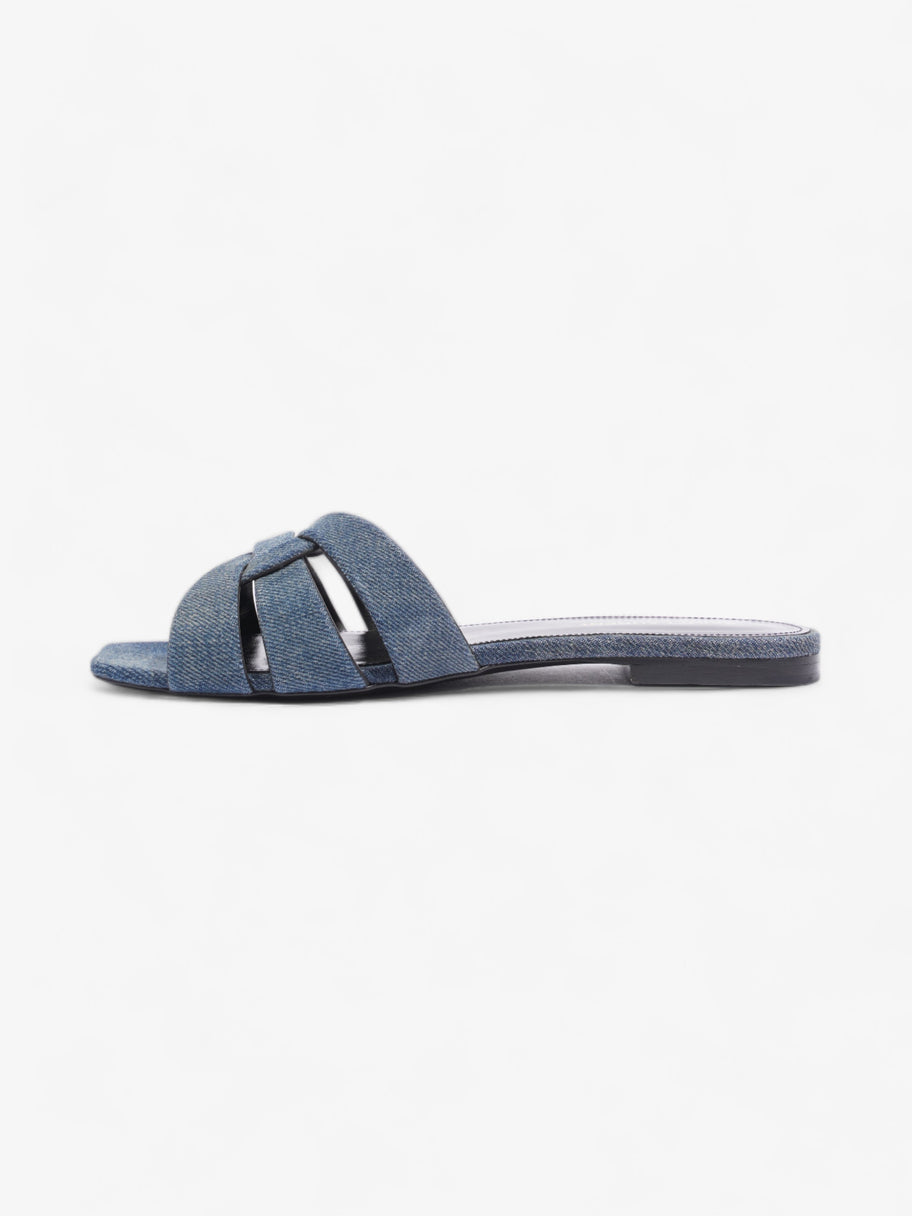 Saint Laurent Nu Pieds Denim Sandals  Blue  Denim EU 37.5 UK 4.5 Image 3