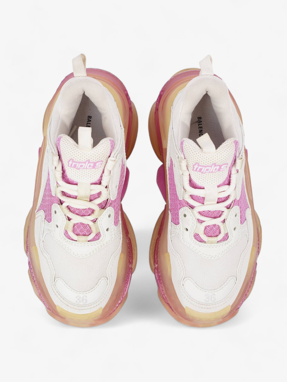 Triple S Clear sole White / Pink Mesh EU 36 UK 3 Image 8