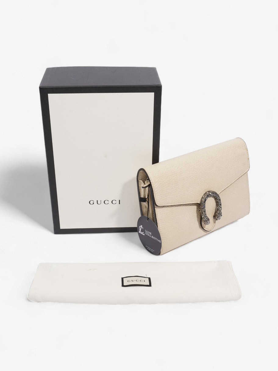 Gucci Dionysus Chain Wallet White Leather Image 12