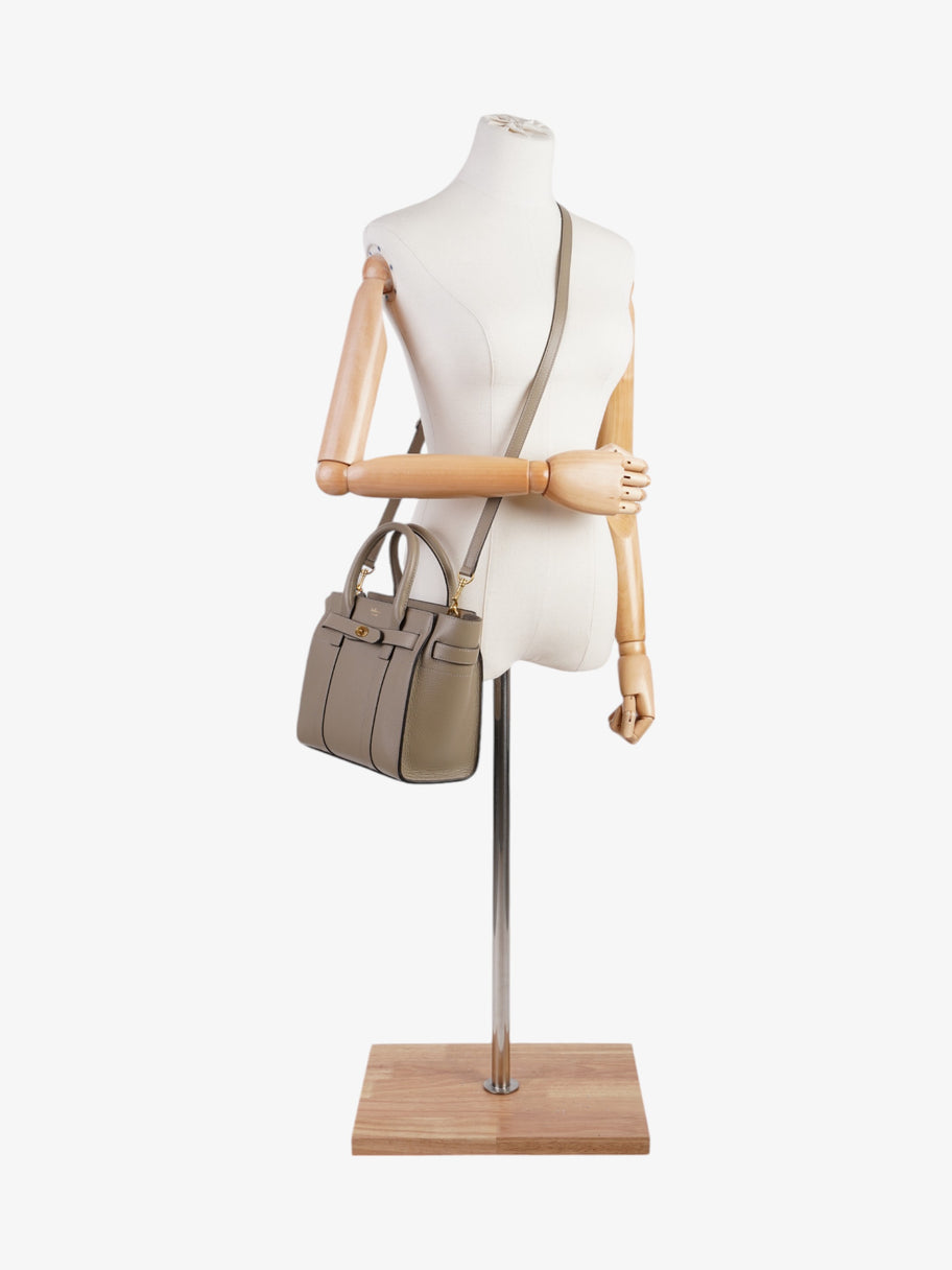 Mulberry Zipped Bayswater Taupe Leather Mini Image 2