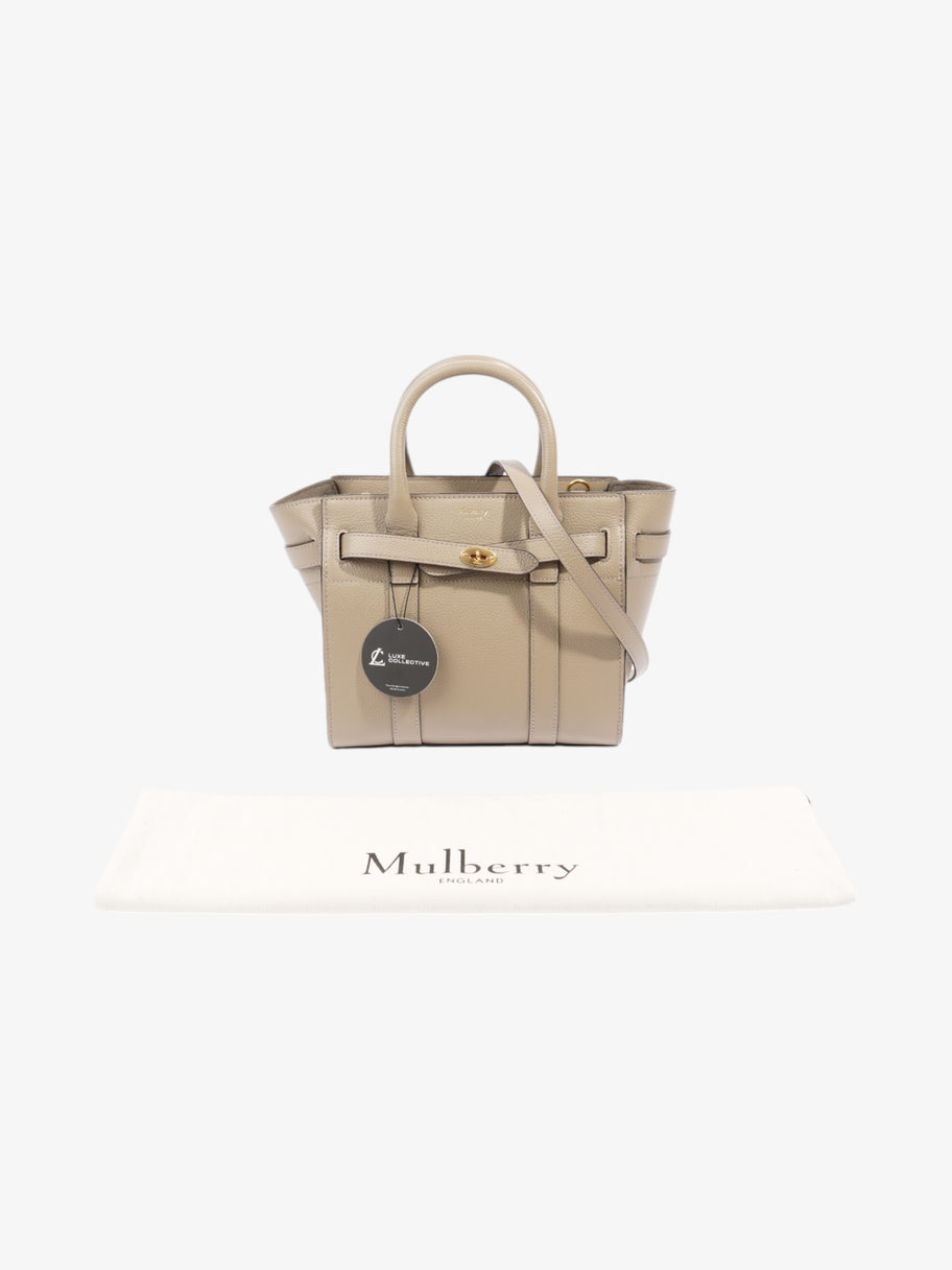 Mulberry Zipped Bayswater Taupe Leather Mini Image 8