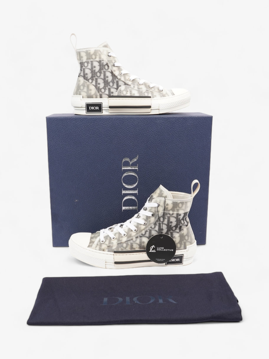 Christian Dior B23 High Tops White / Grey Oblique  Mesh EU 38 UK 5 Image 10