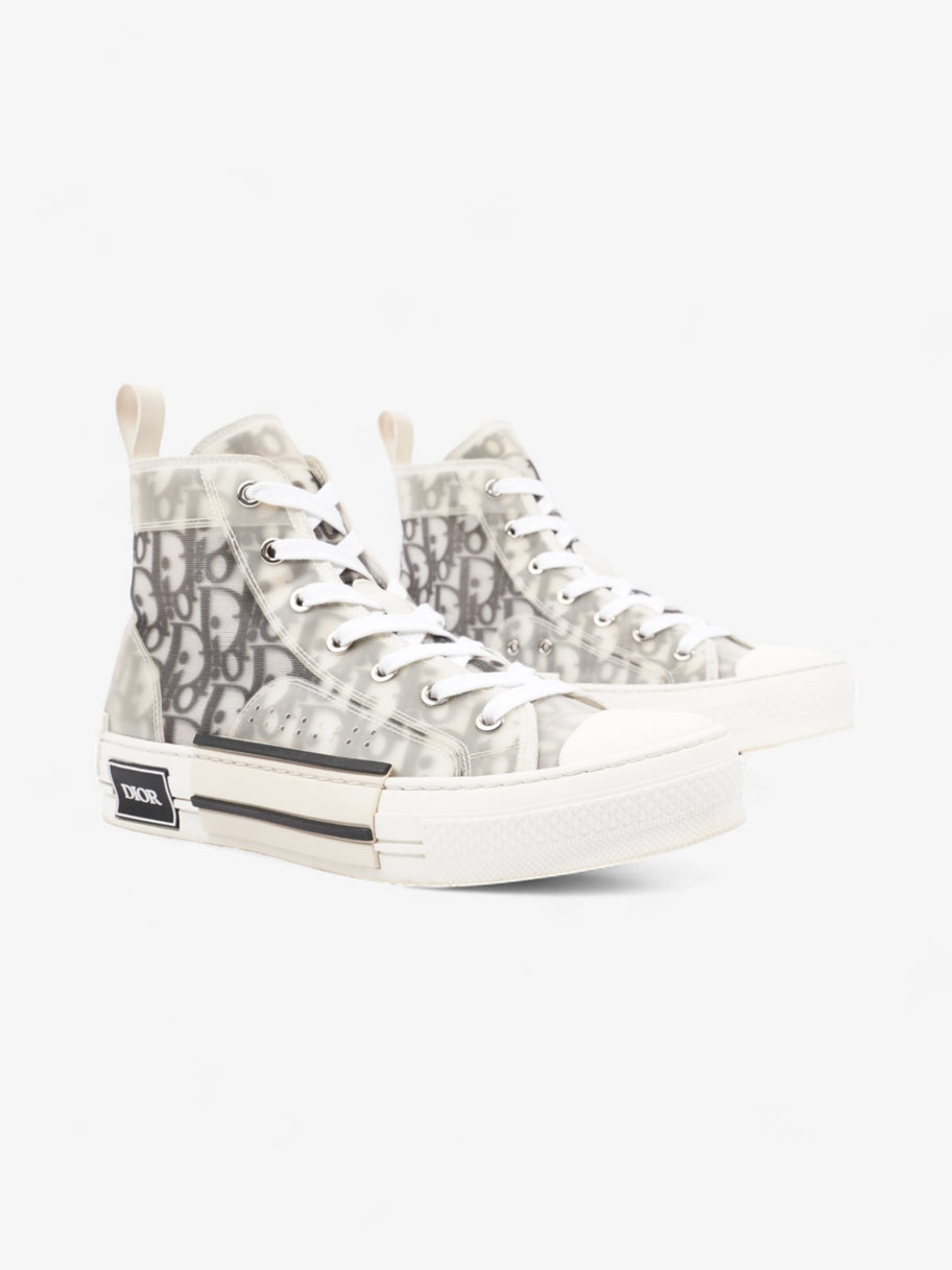 Christian Dior B23 High Tops White / Grey Oblique  Mesh EU 38 UK 5 Image 2