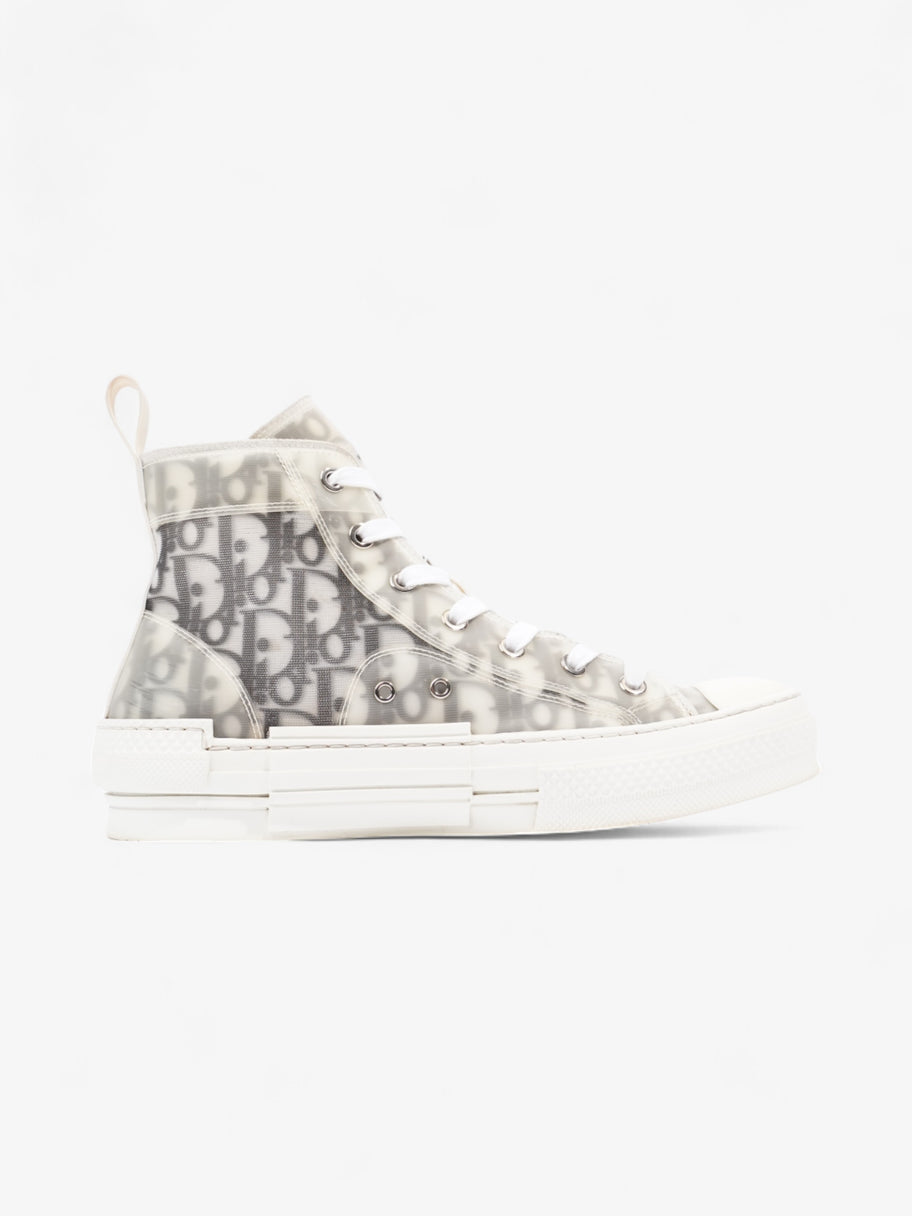 Christian Dior B23 High Tops White / Grey Oblique  Mesh EU 38 UK 5 Image 4