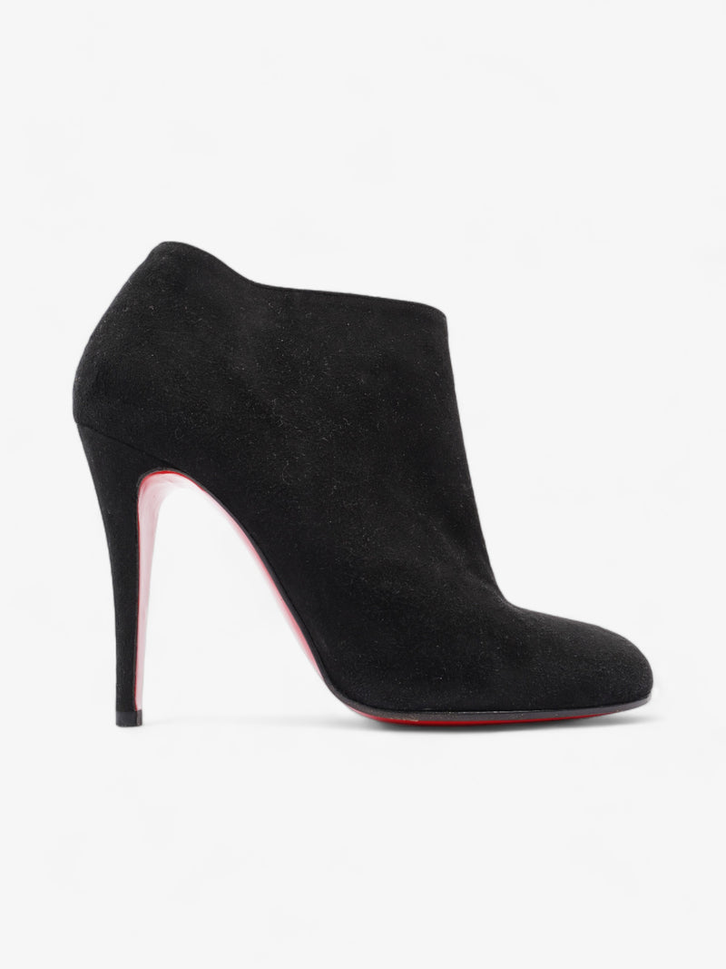  Christian Louboutin Belle Ankle Booties 110mm Black Suede EU 39 UK 6