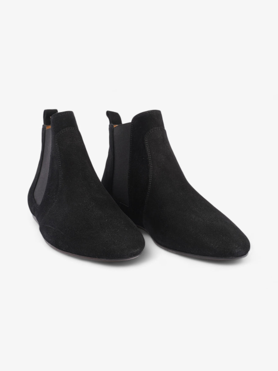 Isabel Marant Etoile Flat Ankle Boots Black Suede EU 40 UK 7 Image 2