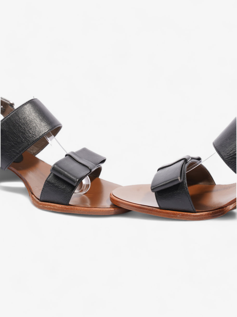 Marni Bow Detailed Sandals 45mm Black Leather EU 39 UK 6 Image 9