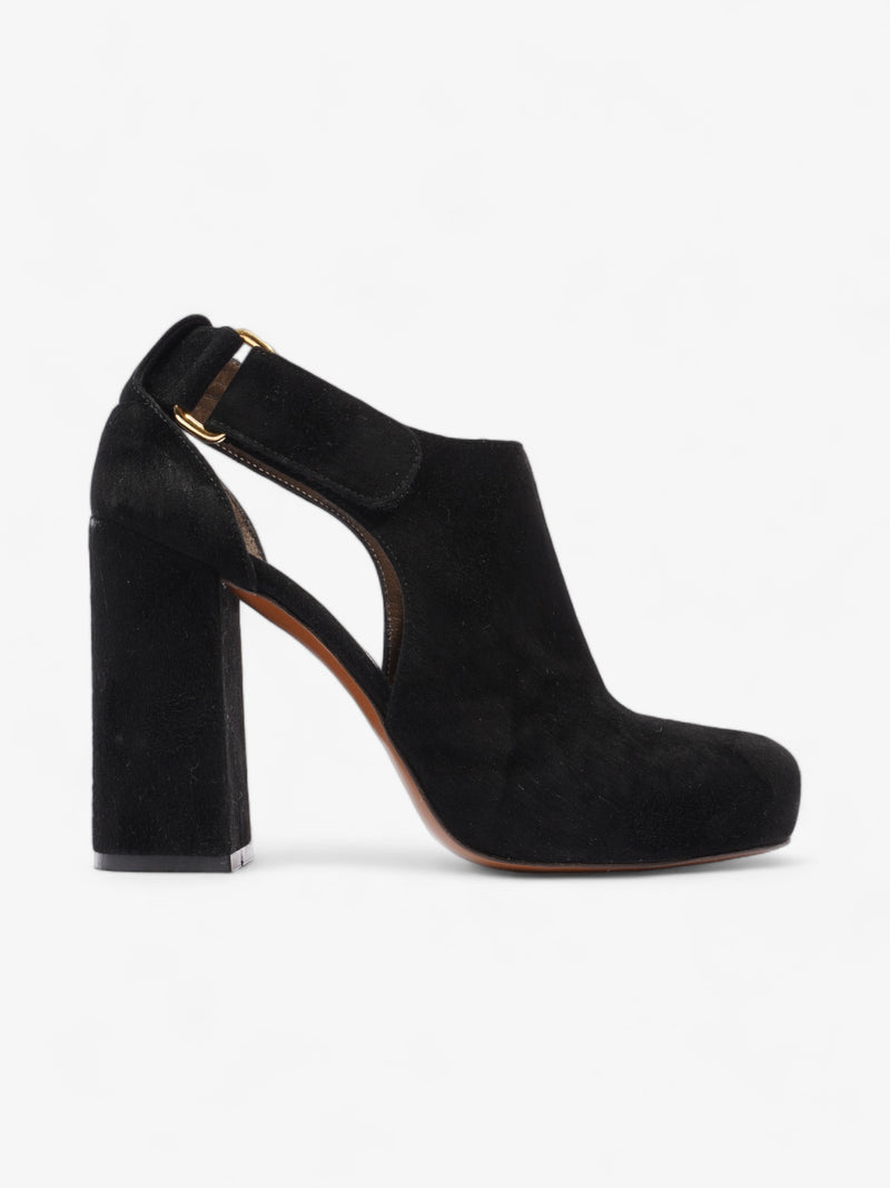  Marni Cut-Out Booties 90mm Black Suede EU 39 UK 6