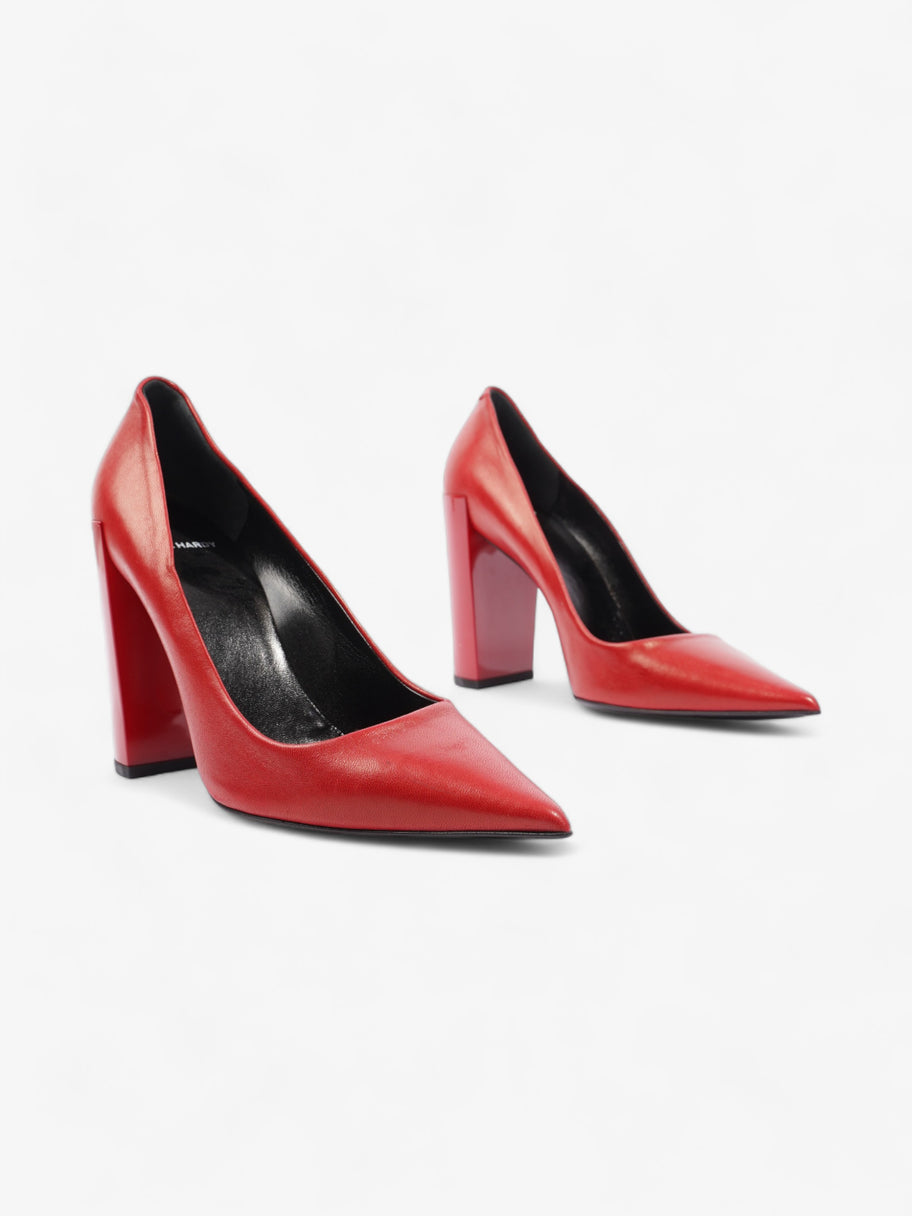 Pierre Hardy Block Heel 90mm Red Leather EU 40 UK 7 Image 2