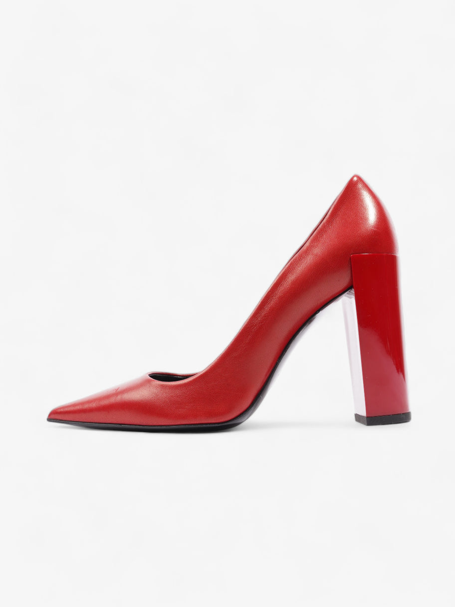 Pierre Hardy Block Heel 90mm Red Leather EU 40 UK 7 Image 5