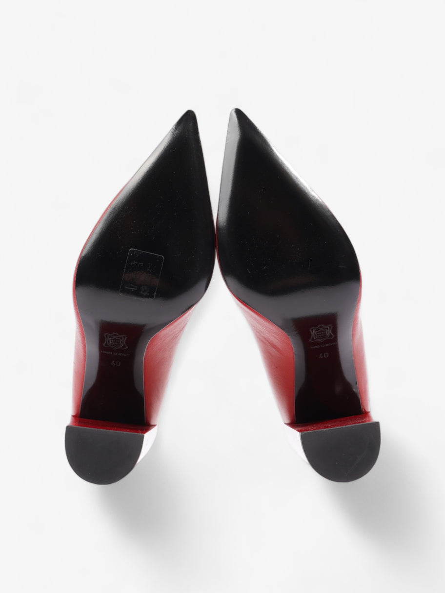 Pierre Hardy Block Heel 90mm Red Leather EU 40 UK 7 Image 7