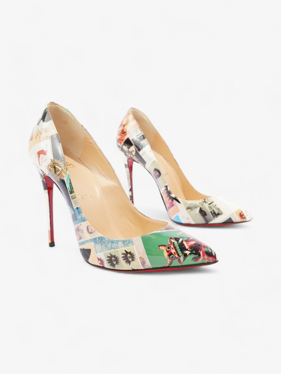 Christian Louboutin So Kate Heels 100 Multicolour  Patent Leather EU 38.5 UK 5.5 Image 2