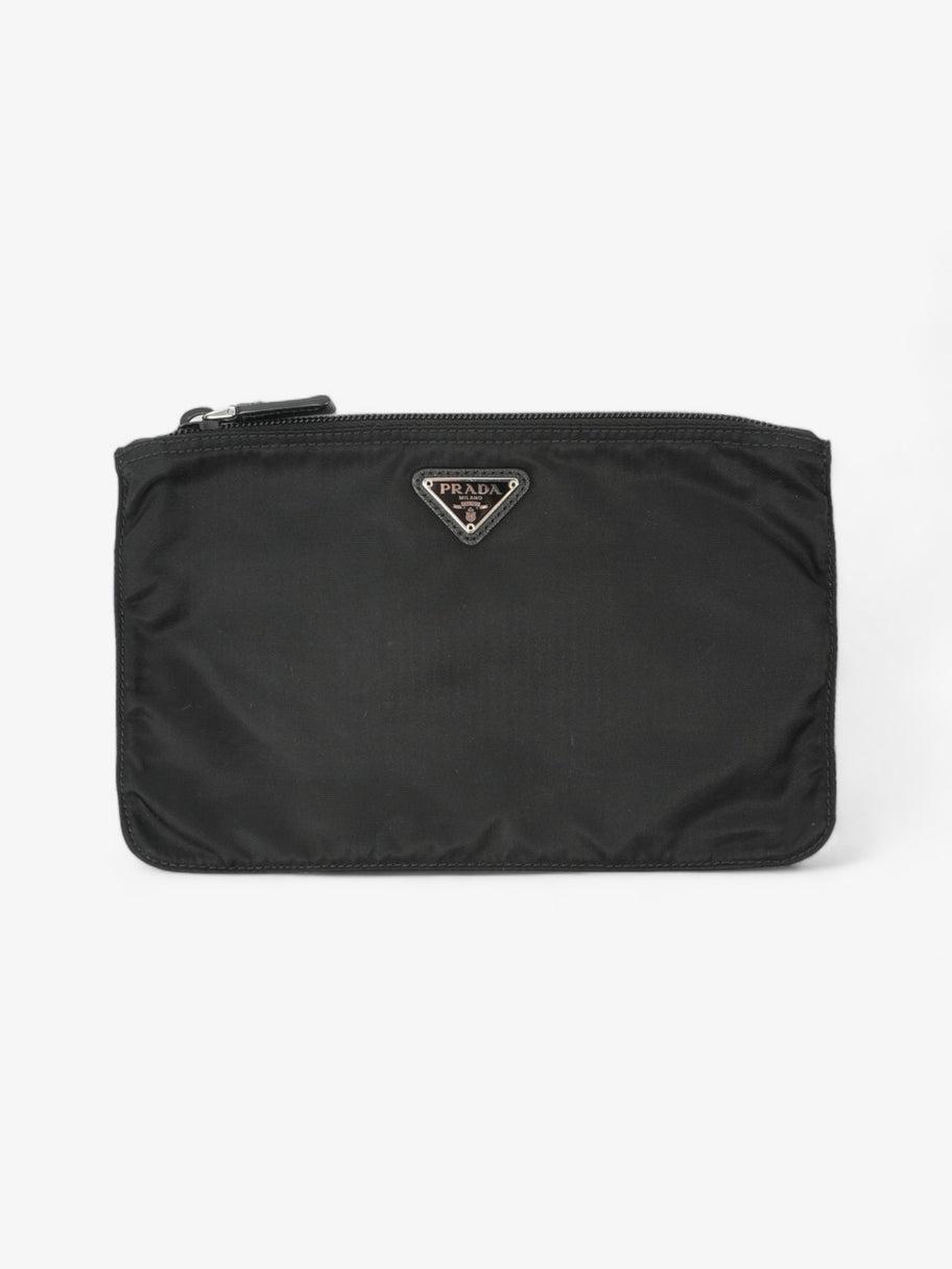 Prada Zipped Pouch Black Re Nylon Image 1