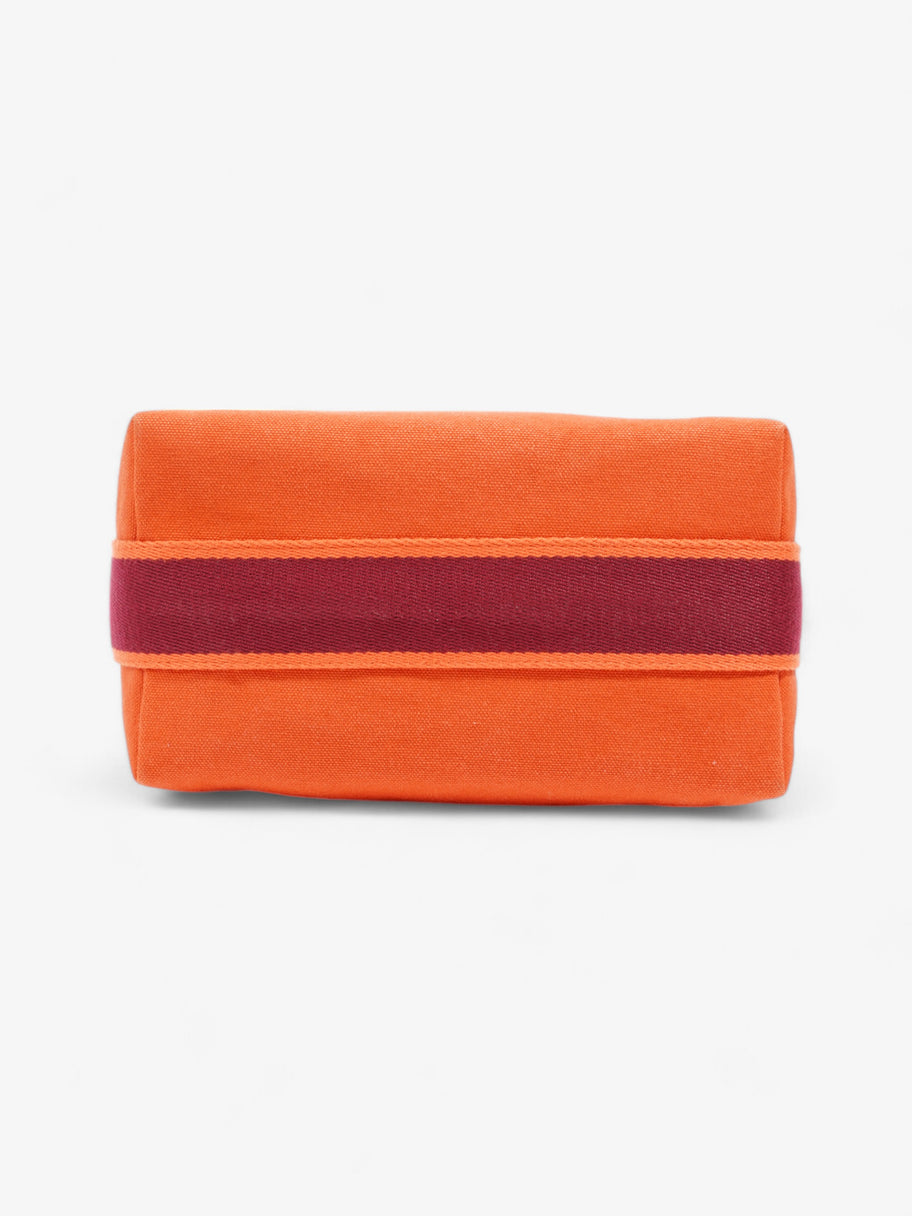 Hermes Bride a Brac Orange / Burgundy Cotton Small Image 5