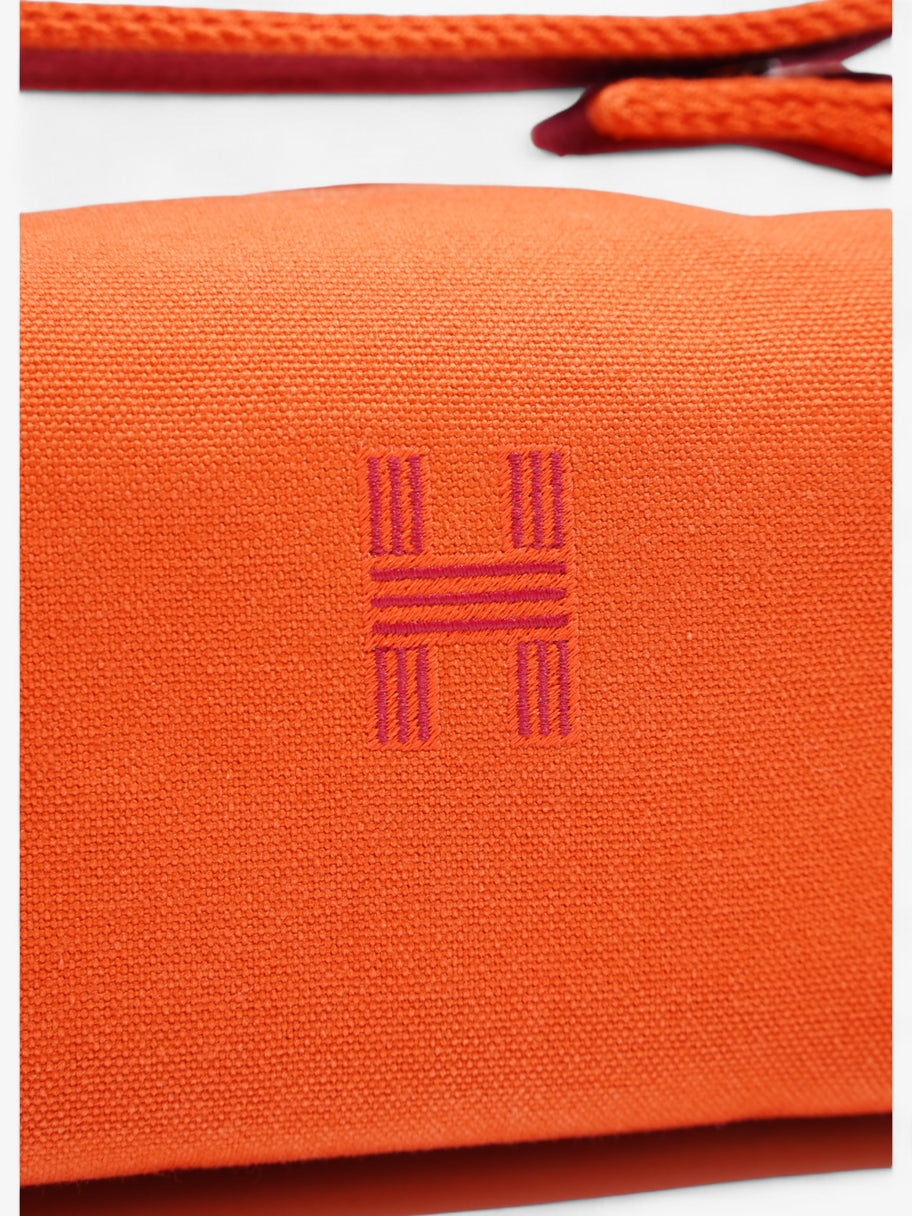 Hermes Bride a Brac Orange / Burgundy Cotton Small Image 6