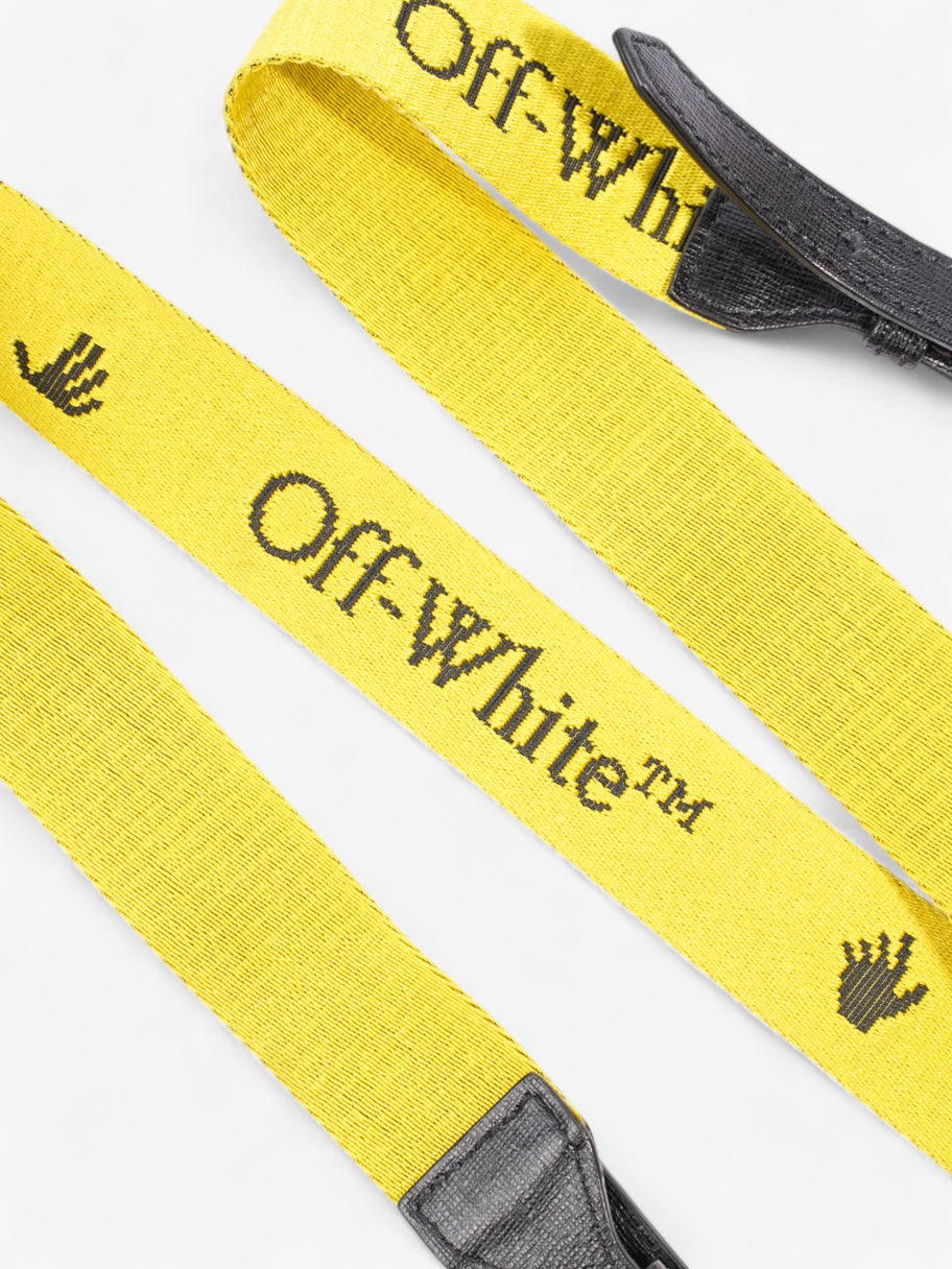 Off White Diag Clip Bag Black / White / Yellow Leather Image 8