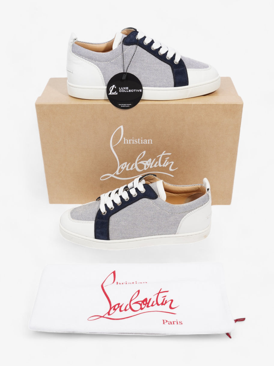 Christian Louboutin Rantulow Sneakers White  / Navy Cotton EU 41 UK 7 Image 10