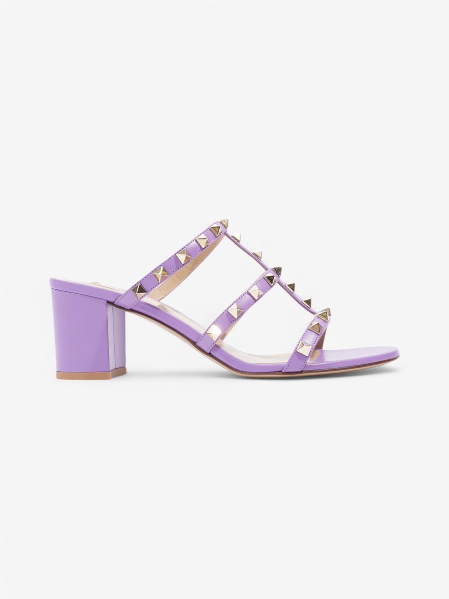 Valentino Rockstud Sandals 60 Purple Leather EU 38.5 UK 5.5 Image 1