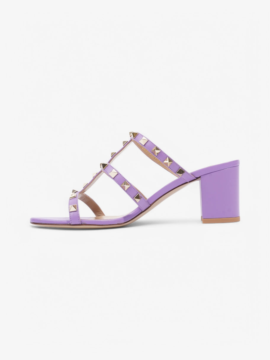 Valentino Rockstud Sandals 60 Purple Leather EU 38.5 UK 5.5 Image 3