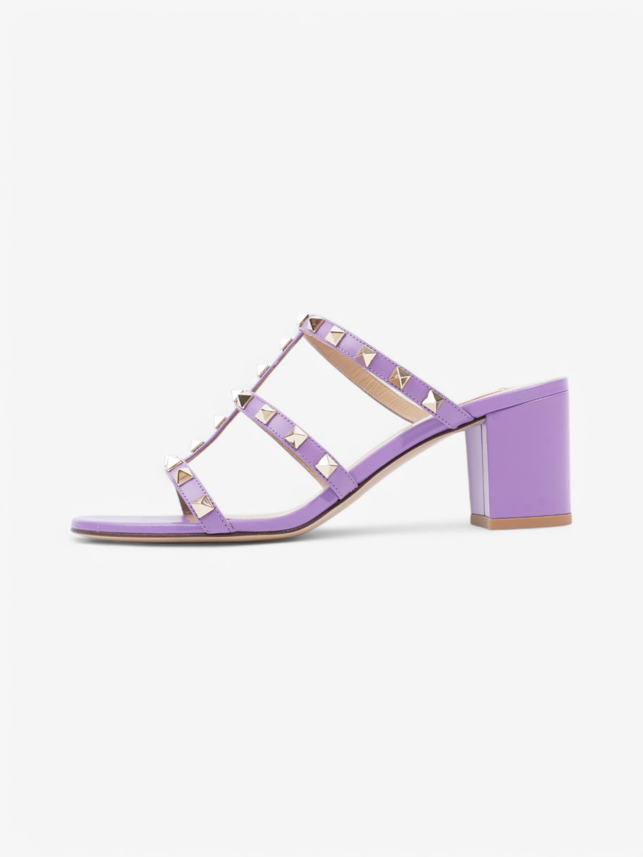 Valentino Rockstud Sandals 60 Purple Leather EU 38.5 UK 5.5 Image 5