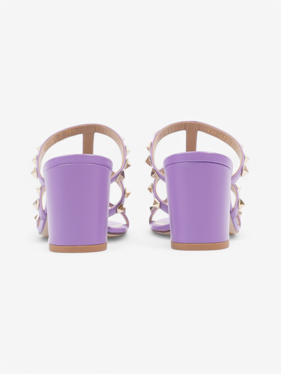 Valentino Rockstud Sandals 60 Purple Leather EU 38.5 UK 5.5 Image 6