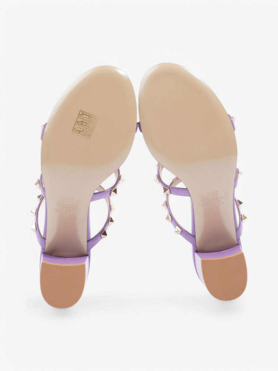 Valentino Rockstud Sandals 60 Purple Leather EU 38.5 UK 5.5 Image 7