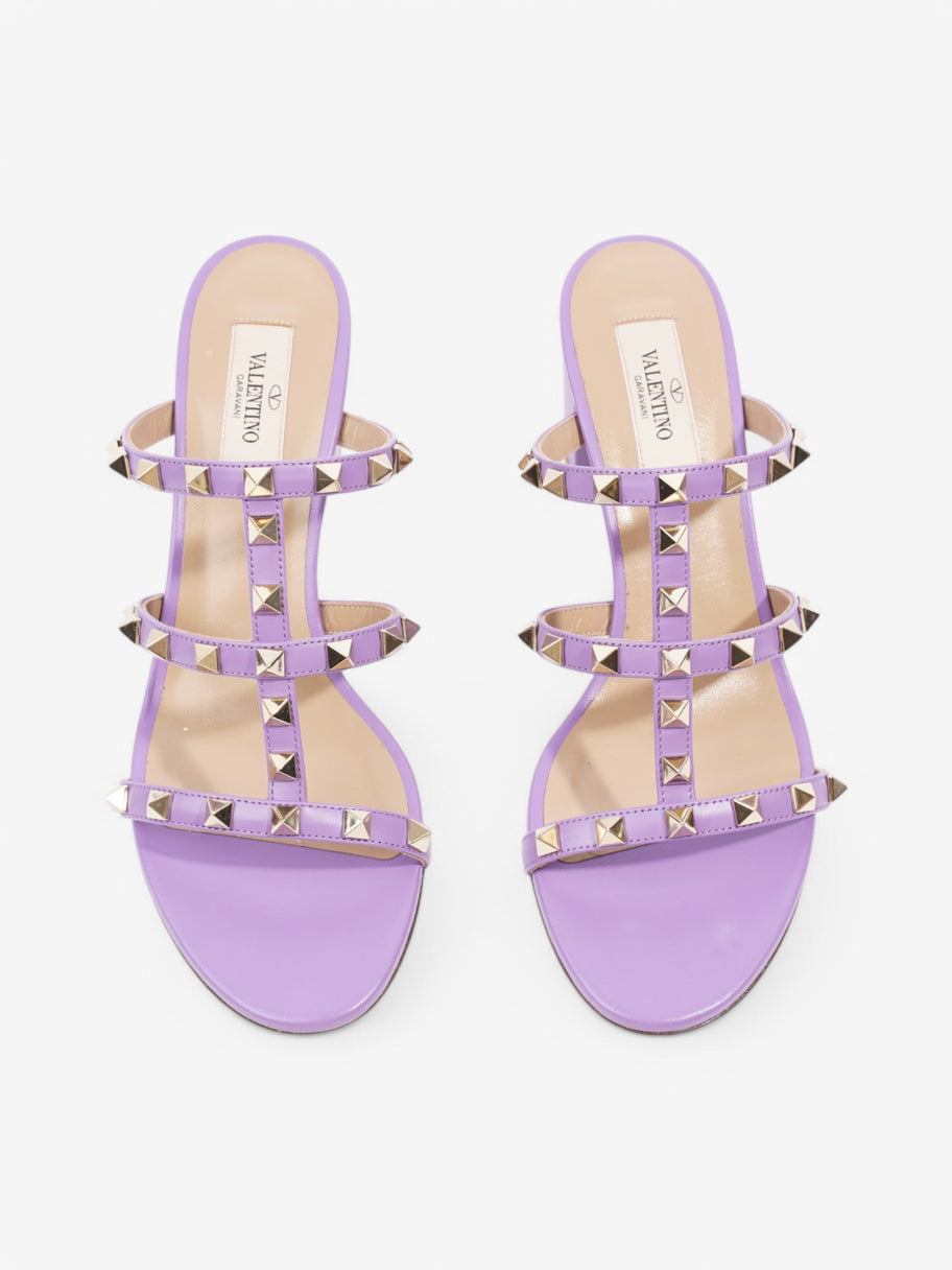 Valentino Rockstud Sandals 60 Purple Leather EU 38.5 UK 5.5 Image 8