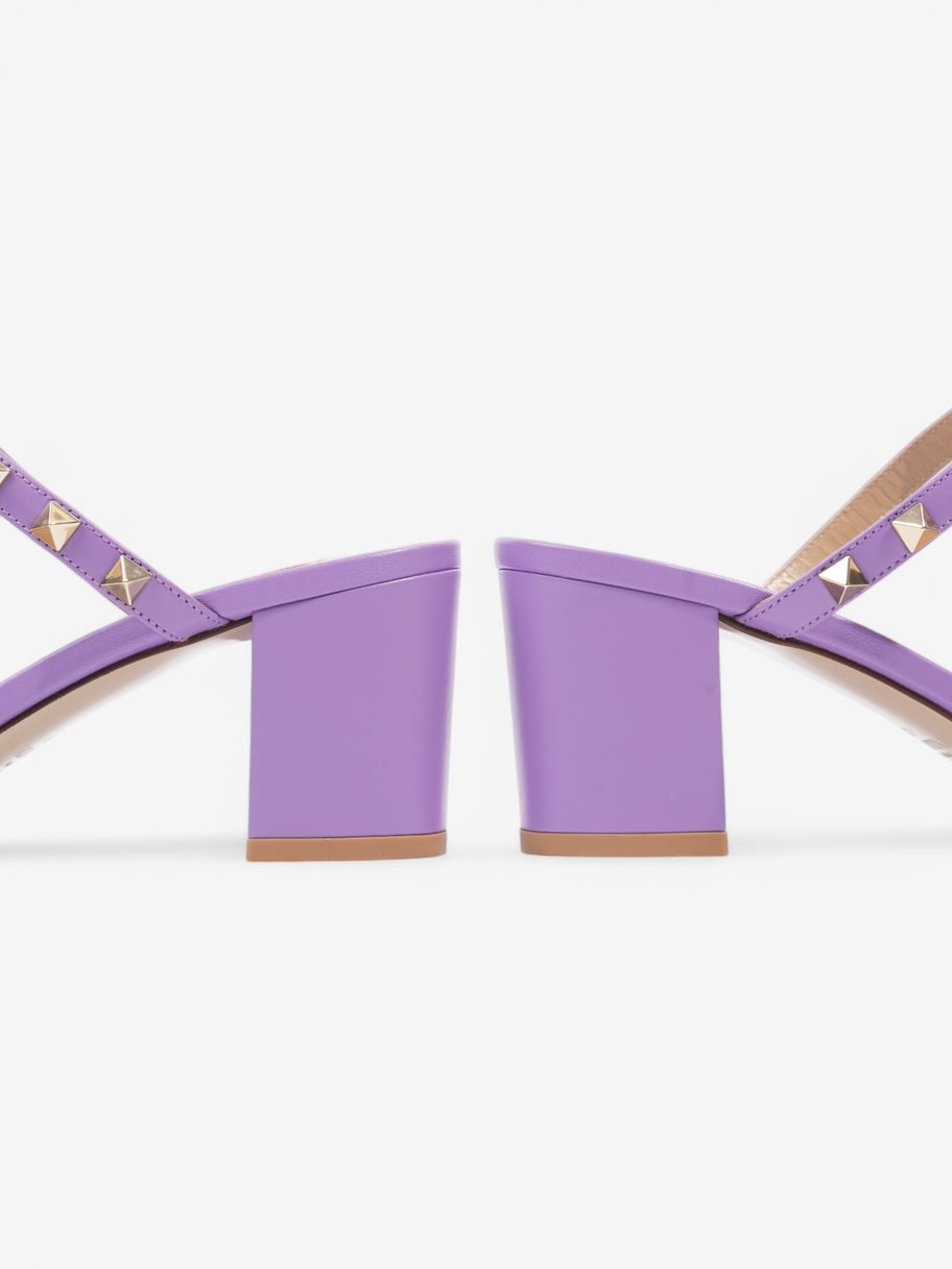 Valentino Rockstud Sandals 60 Purple Leather EU 38.5 UK 5.5 Image 9