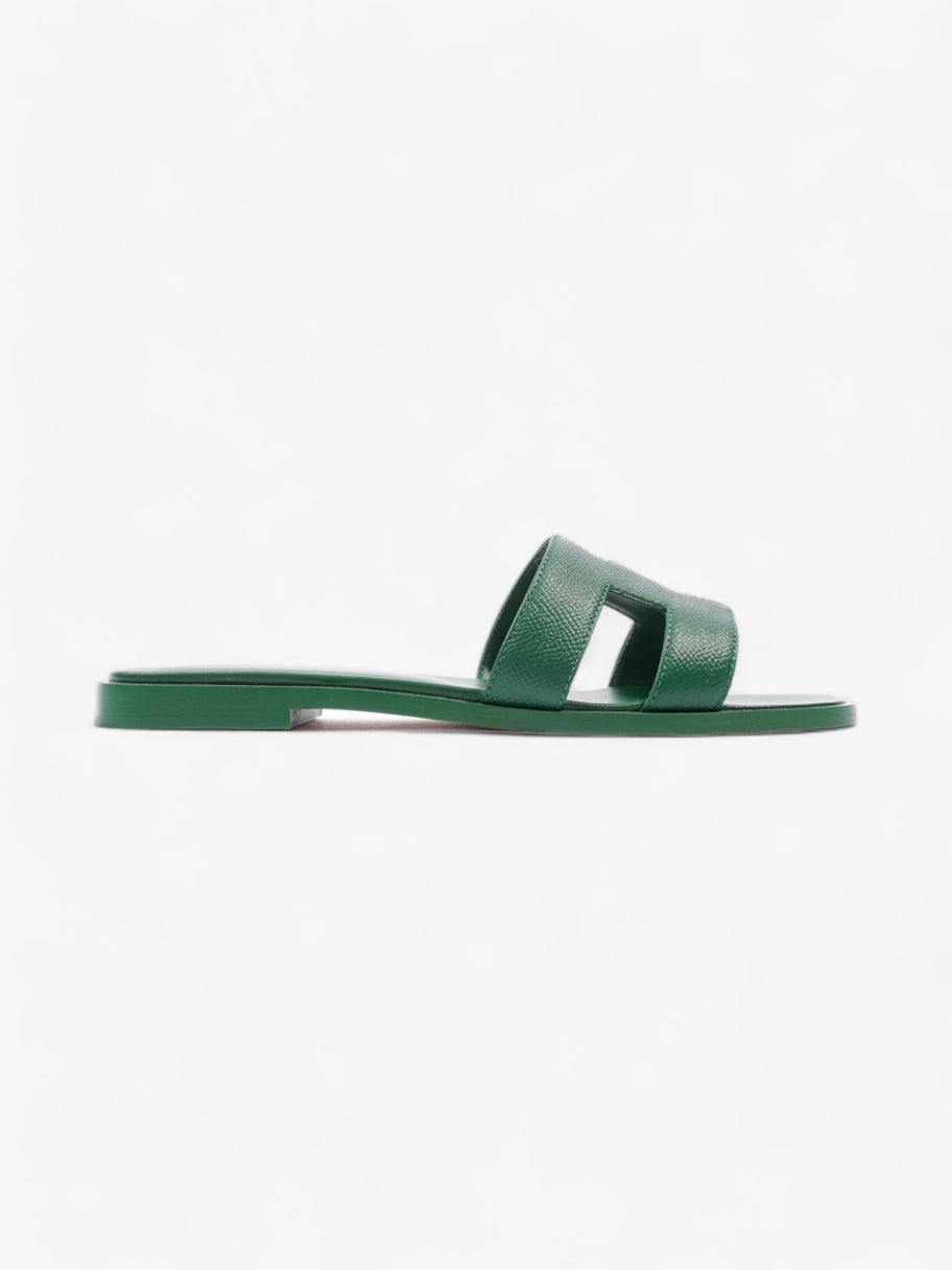 Hermes Oran Sandals Green Leather EU 36.5 UK 3.5 Image 1