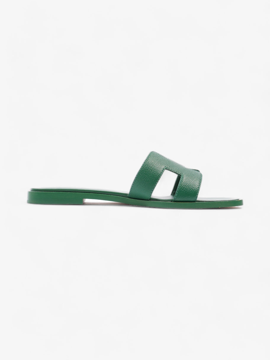 Hermes Oran Sandals Green Leather EU 36.5 UK 3.5 Image 4