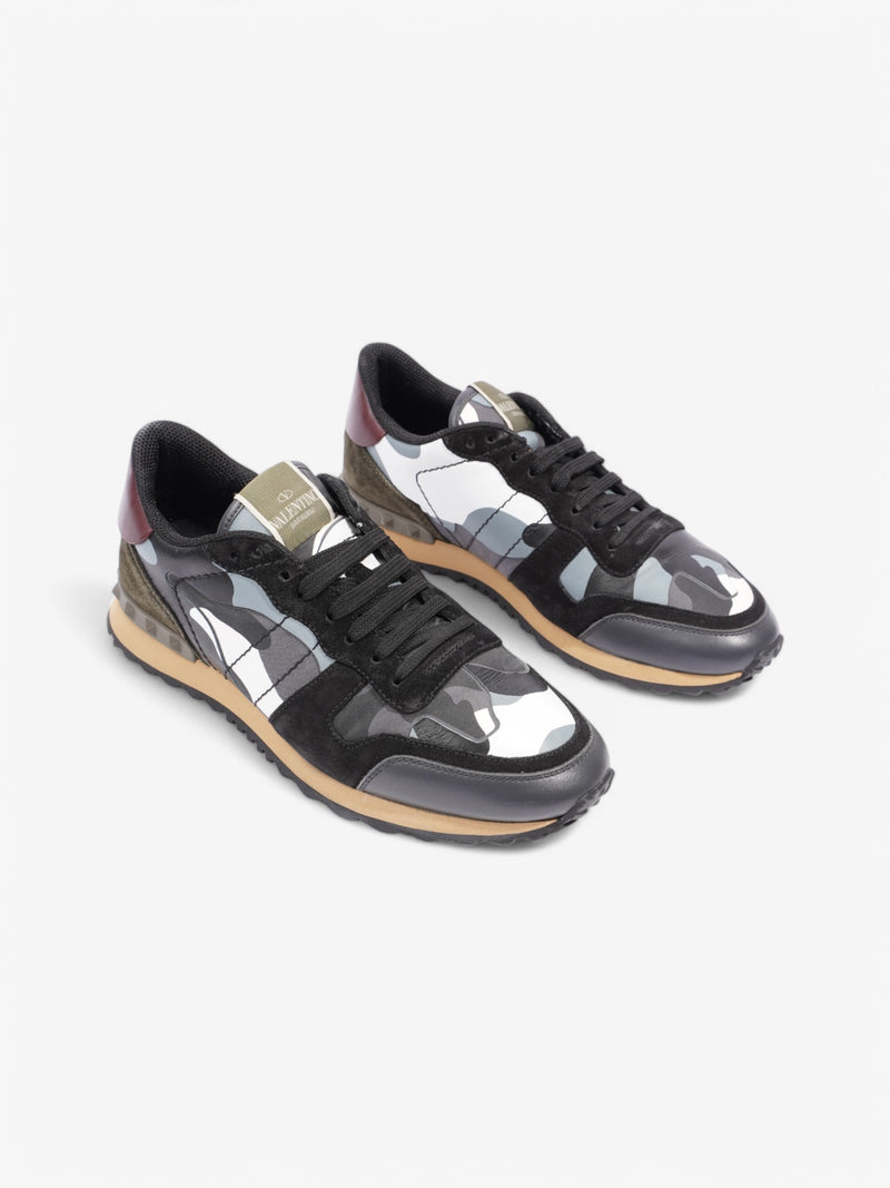  Valentino Rockrunner Sneakers Black / Grey / White Suede EU 41 UK 7