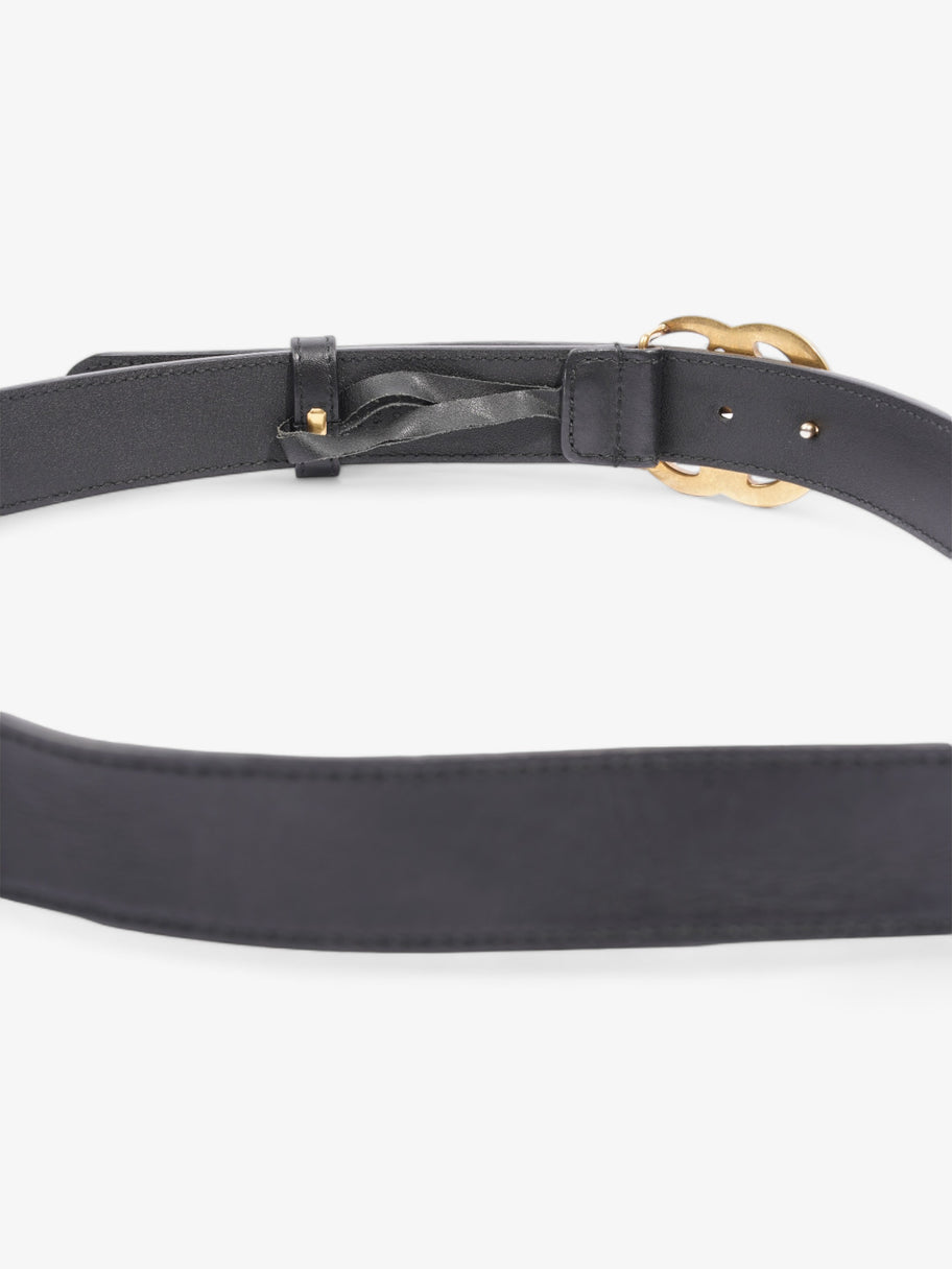 Gucci GG Marmont Wide Belt Black Leather 90cm / 36