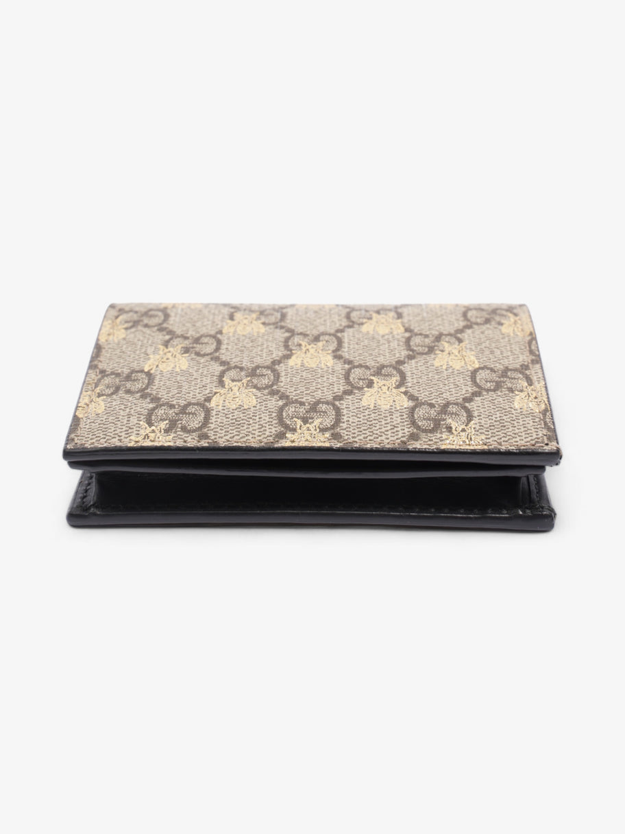 Gucci Card Case Wallet GG Supreme Bee Coated Canvas Image 5